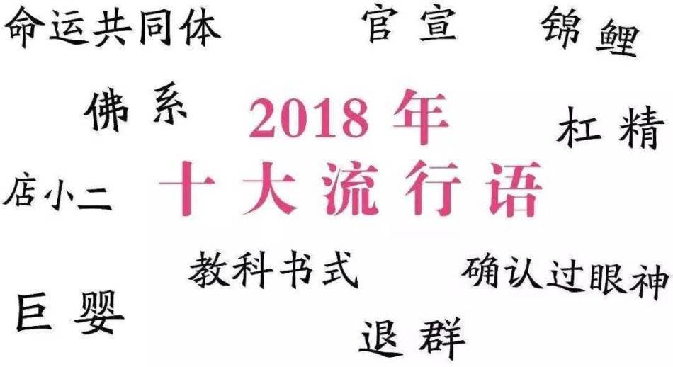 2018年十大流行語(yǔ)